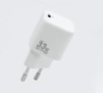 33W USB-C Nano Single Port  Charger, GaN Technology  5V2A-20V1.5A USB PD Plug: USB-C EU Wall, White Color - Compatible with all - Image 2