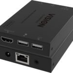 HDMI-over-IP Receiver AV  receiver Black