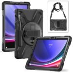 Galaxy Tab S10 Lite/S10 FE/S9  FE/S9/S8/S7 AUSTIN Defender  without built-in screen protector. Black