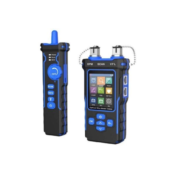 Network cable tester for RJ45  probes and tracer optical  wire meter