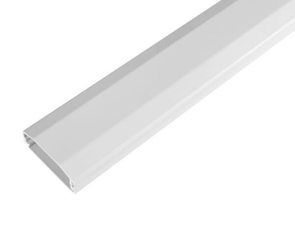 Aluminum cable cover white,  110x6x2cm .
