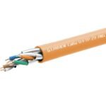 CAT6a U-FTP network cable  LSZH, B2CA, Orange, 305m  0.56mm wire