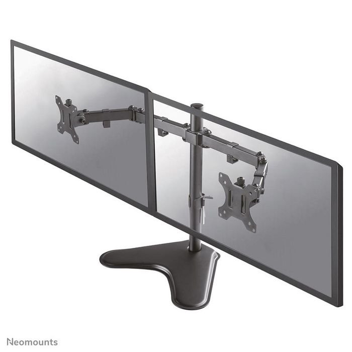 Img_33414134-1 FPMA-D550DDBLACK, Full Motion Dual Desk Stand For Two 10-32" Monitor Screens, Max 8 kg, Height Adjustable - Black stand Black - Image 1