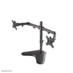FPMA-D550DDBLACK, Full Motion  Dual Desk Stand For Two  10-32" Monitor Screens, Max 8 kg, Height Adjustable - Black stand Black - Image 2