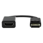 Cableadapter. DP-HDMI. M/F.  Black. 20cm