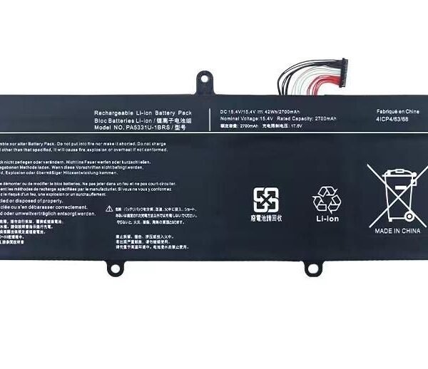 Battery 42.00Wh Li-ion 15.4V  2725mAh for Toshiba Notebook  Battery for Toshiba, 42Wh Li-ion 15.4V 2700mAh