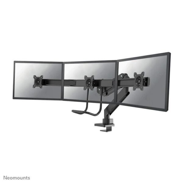 NM-D775DX3BLACK, Full Motion  Monitor Arm (Clamp & Grommet)  Tripple Crossbar - Handle. For Three 17-27" Screens (1-6kg/screen), Height