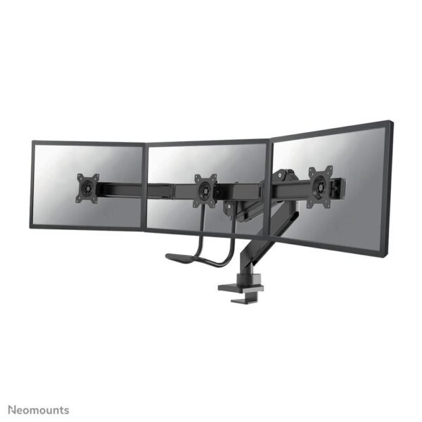 NM-D775DX3BLACK, Full Motion  Monitor Arm (Clamp & Grommet)  Tripple Crossbar - Handle. For Three 17-27" Screens (1-6kg/screen), Height