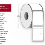 Capture CA-3007209-T printer label White