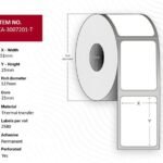 Capture CA-3007201-T printer label White
