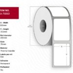 Capture CA-76060 printer label White