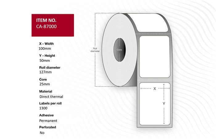 Img_33517801-1 Capture CA-87000 printer label White - Image 1