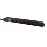 Lanview LVR-2MIT-SW-IT6 power distribution unit (PDU) 6 AC outlet(s) 1U Black - Image 2