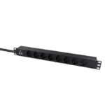Lanview LVR-2MSCH-LIC-SCH8 power distribution unit (PDU) 8 AC outlet(s) 1U Black - Image 2