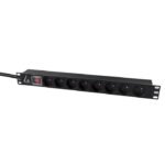 Lanview LVR-2MSCH-SW-C13-8 power distribution unit (PDU) 8 AC outlet(s) 1U Black - Image 2