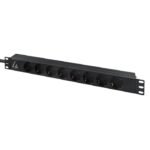 Lanview LVR-3MIEC-LIC-SCH8 power distribution unit (PDU) 8 AC outlet(s) 1U Black - Image 2