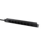 Lanview LVR-3MSCH-LIC-SCH8 power distribution unit (PDU) 8 AC outlet(s) 1U Black - Image 2