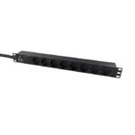 Lanview LVR-2MSCH-SPD-SCH8 power distribution unit (PDU) 8 AC outlet(s) 1U Black - Image 2