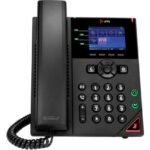 VVX 250 4-Line IP Phone and  PoE-enabled-WW