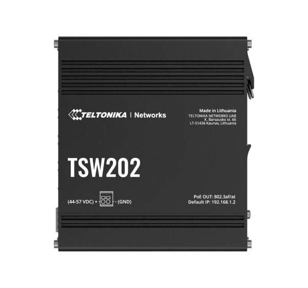 TSW202 MANAGED SWITCH 8 x  port PoE+ switch with 2 x SFP  ports for fibre optic communication