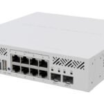 Cloud Router Switch  310-8G+2S+IN with 800 Mhz  CPU, 256 MB RAM, 8 x 2.5Gigabit Ethernet ports, 2 x SFP+ cages , RouterOS L5,