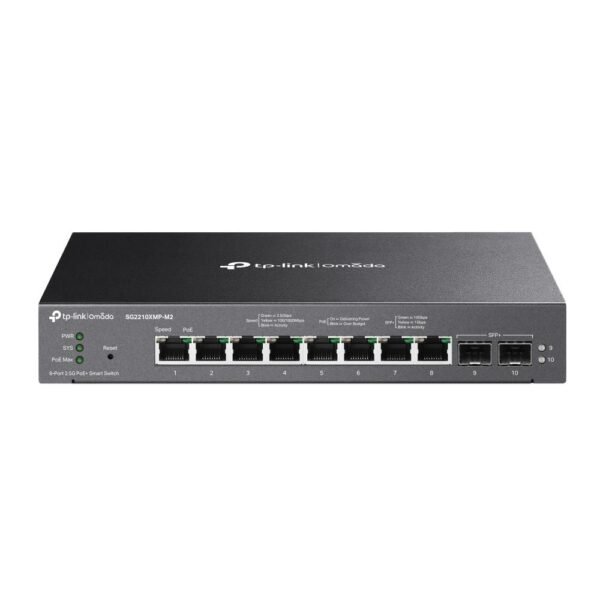8-Port 2.5GBASE-T and 2-Port  10GE SFP+ Smart Switch with  8-Port PoE+