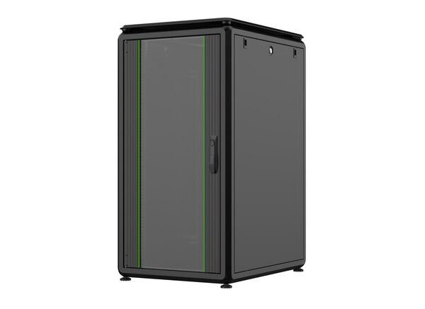 19" 22U Rack Cabinet 600 x  800 x 1164mm Data Line -  Black