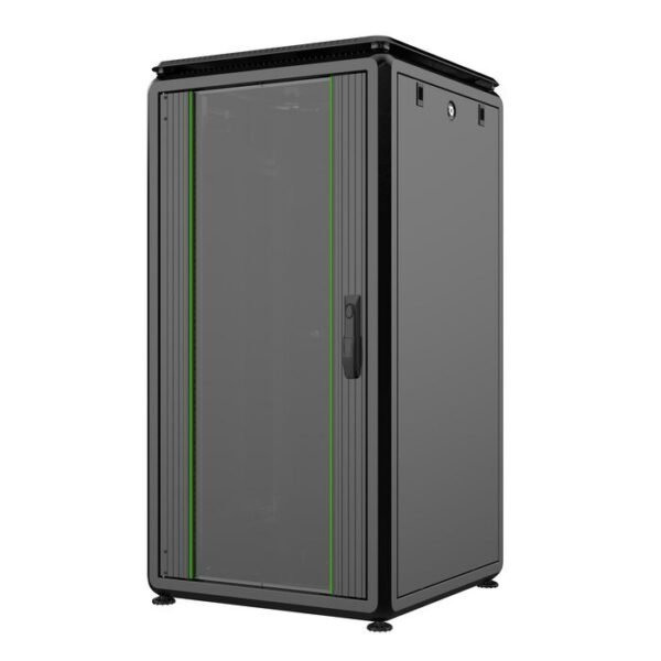 19" 22U Rack Cabinet 600 x  600 x 1164mm Data Line -  Black