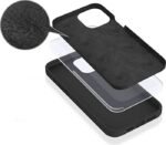 INFINITE (GRS) RIGA iPhone 14  Black Cover. Material:  Material: 51% GRS polycarbonate and 42% recycled recycled silicone - Image 4