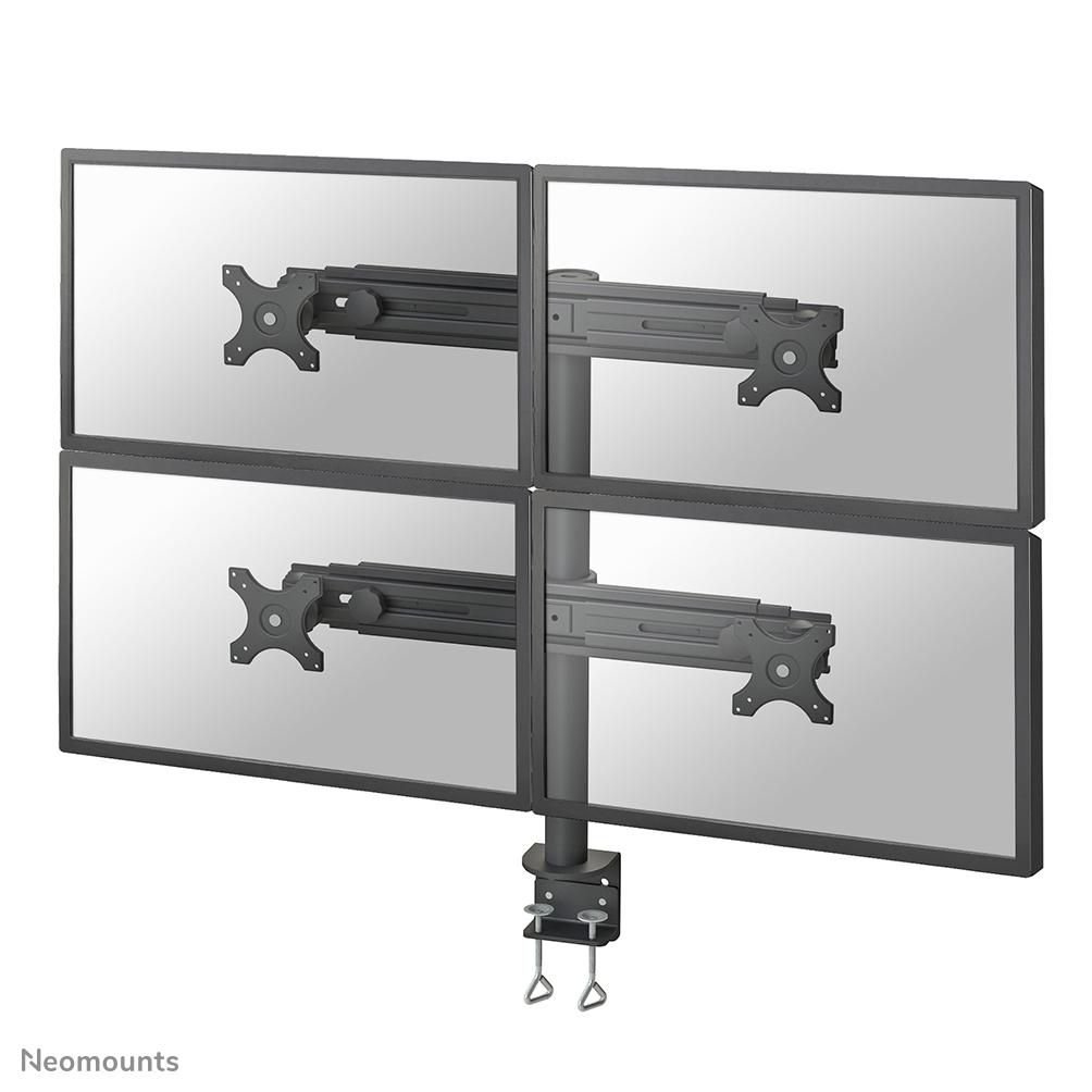 Img_33601561.jpg FPMA-D700D4, Quadruple Monitor Arm (Clamp), 19-30", Max 4 x 8 kg, 180? Tiltable, 360? Rotatable, 180? Swivel , VESA 75x75 - - Image 1