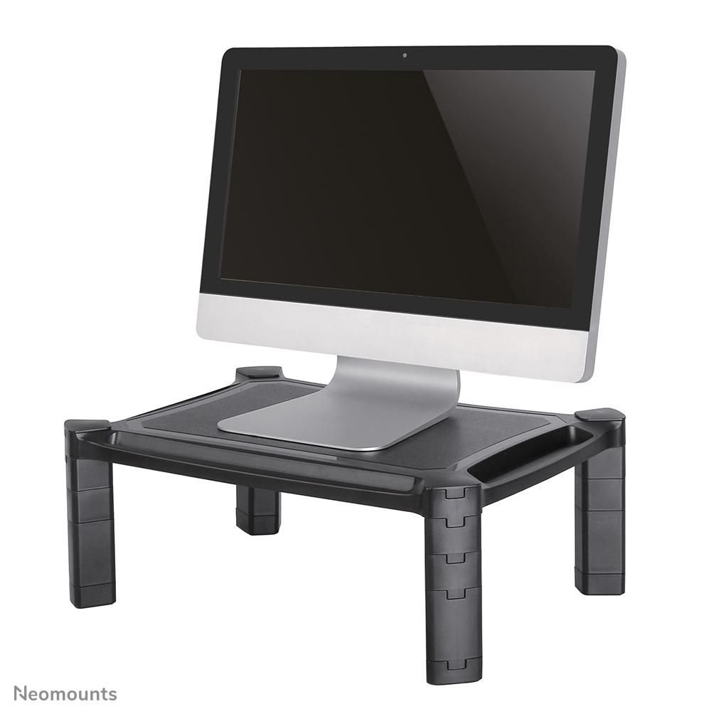 Img_33601602.jpg NSMONITOR20, Monitor/Laptop Riser, Max 10kg, H:4,6-16,8 W:50 D:33cm, Universal, -Black - Image 1