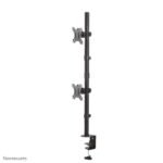 FPMA-D550DVBLACK, Full Motion  Dual Desk Monitor Arm (Clamp  & Grommet) For Two 10-32" Monitor Screens - Black clamp - Image 2
