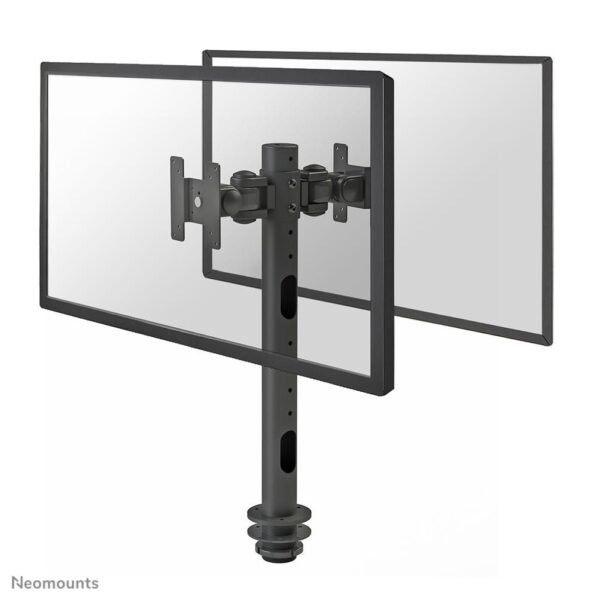 FPMA-D050DBLACK, Dual Desk  Monitor Arm (back to back)  (Grommet), 2 x 10-30", Max 10kg/Monitor, VESA 75x75 - 100x100, Full motion,