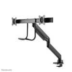 NM-D775DXBLACK, Dual Crossbar  Desk Monitor Arm (Clamp &  Grommet), Gas Spring, Top-Fix, 180?-stop, Monitor Size 10-32", Max. 8 kg/pcs, - Image 4