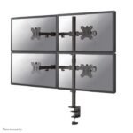 FPMA-D550D4BLACK, Full Motion  Desk Mount For Four 13-32"  Screens, Max 6 kg (Each Screen) - Black