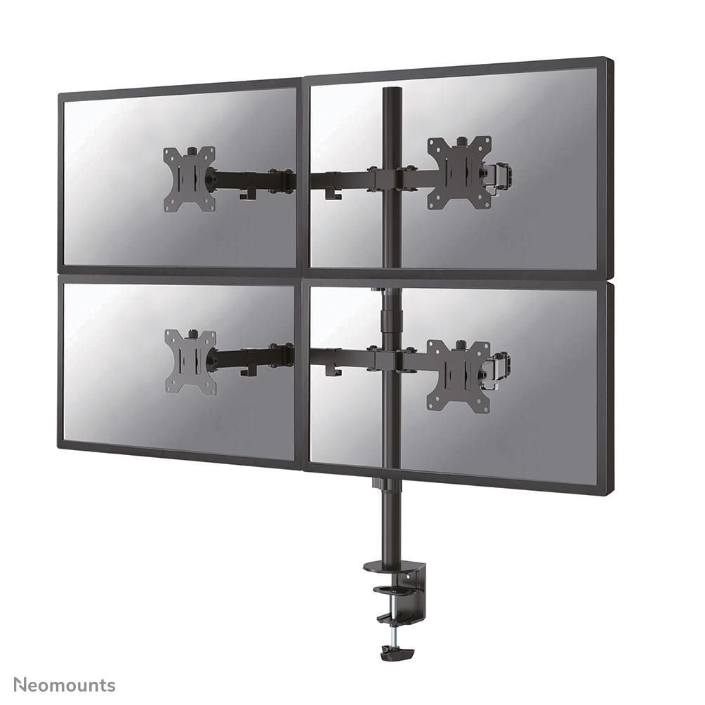 Img_33602368.jpg FPMA-D550D4BLACK, Full Motion Desk Mount For Four 13-32" Screens, Max 6 kg (Each Screen) - Black - Image 1