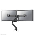 DS75-450BL2, Dual Crossbar  Monitor Arm for 2 x 17-32"  Monitors, Max 1-8Kg/Monitor, Gas Spring, Topfix, 180? Stop, Clamp/Grommet, VESA