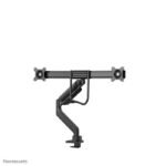 DS75-450BL2, Dual Crossbar  Monitor Arm for 2 x 17-32"  Monitors, Max 1-8Kg/Monitor, Gas Spring, Topfix, 180? Stop, Clamp/Grommet, VESA - Image 2
