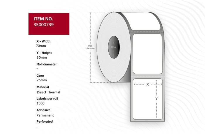 Img_33647175-1 Capture 35000739-24ROLLS printer label White - Image 1