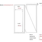 Ship-label 105 x 251mm,  Fanfold. Direct Thermal, 2000  labels per box