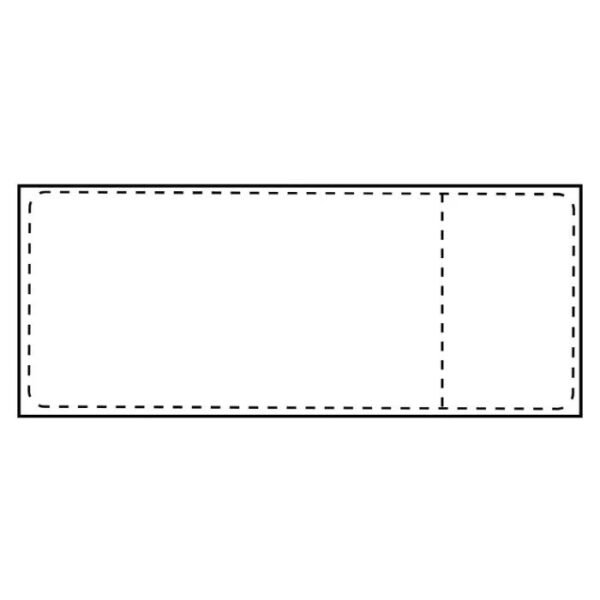 Ship-label 105 x 251mm,  Fanfold. Direct Thermal, with  receipt part, 2000 labels per box