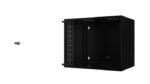 19" 9U Rack Wall Mount 565 x  400 x 440mm SOHO  - Black -  Unassembled - Image 2