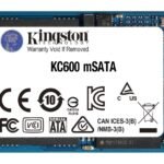 Technology KC600 mSATA 256 GB  Serial ATA III 3D TLC  Technology KC600, 256 GB, mSATA, 550 MB/s, 6 Gbit/s