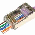 Modular EZ Plug RJ45 8P8C  CAT6 50pcs. FTP Shielded  50pcs in one bag Insert wires right through the connector