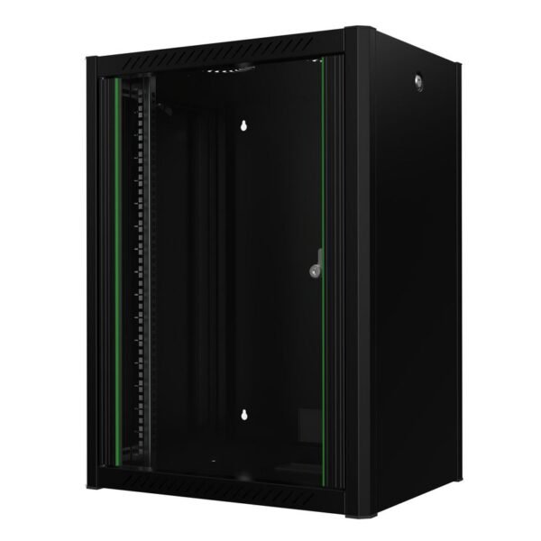 19" 16U Rack Wall Mount Pro  600 x 450 x 823mm - Black