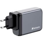 Verbatim GNC-100 GaN Charger 100W with 2 x USB-C PD 100W / 1 x USB-C PD 65W / 1 x USB-A QC 3.0 (EU/UK/US) - Image 3