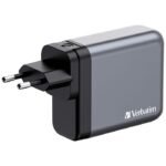 Verbatim GNC-140 GaN Charger 140W with 2 x USB-C PD 140W / 1 x USB-C PD 20W / 1 x USB-A QC 3.0 (EU/UK/US) - Image 3