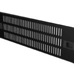 2U 19" SNAP LOCKING, VENTED  BLANK PANEL BLACK