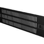 2U 19" SNAP LOCKING, VENTED  BLANK PANEL BLACK