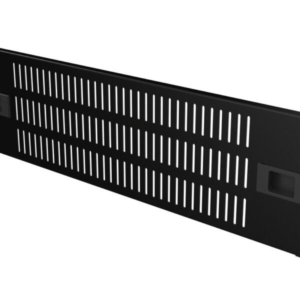 2U 19" SNAP LOCKING, VENTED  BLANK PANEL BLACK